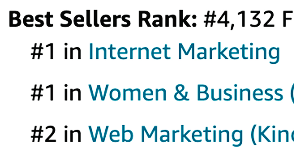 Amazon best-seller ranks for Startup Genius.